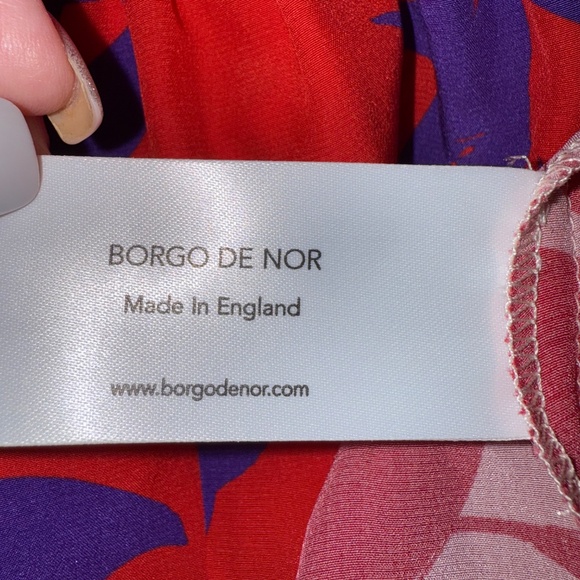 Borgo De Nor 100% Silk Tiered Maxi Dress 14 UK 10 US - Picture 8 of 11